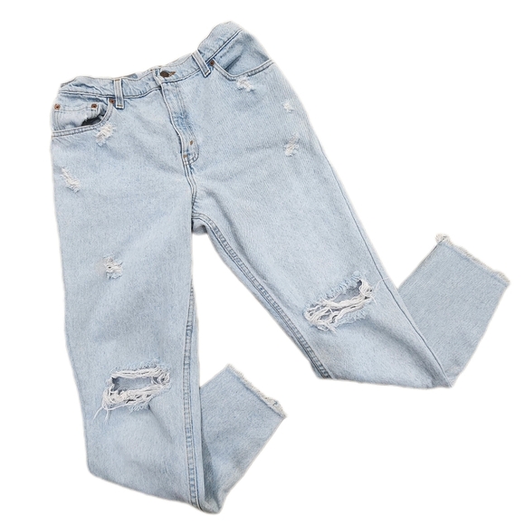 VINTAGE LEVI'S Wedgie Fit Denim Stonewashed Jeans,Tapered Leg, Women's 8 Medium - Picture 3 of 6